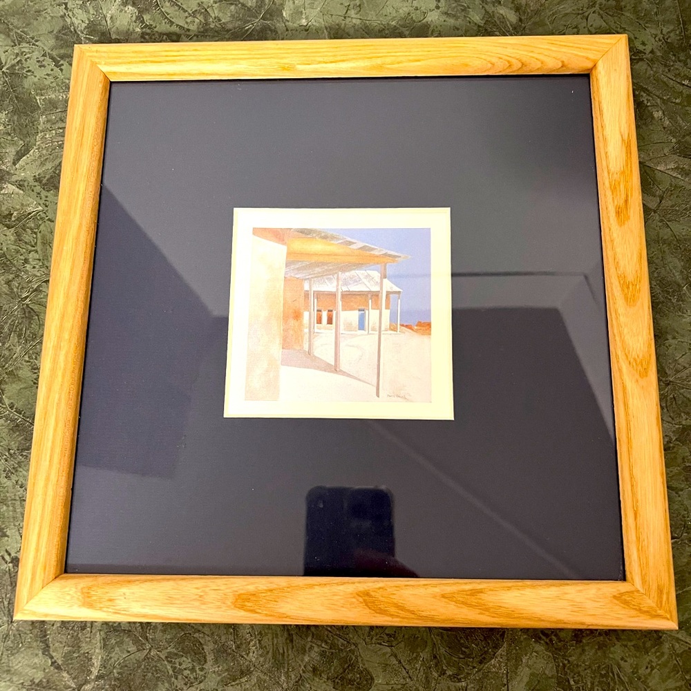 Signed James Harrill Art New Mexico Framed Picture